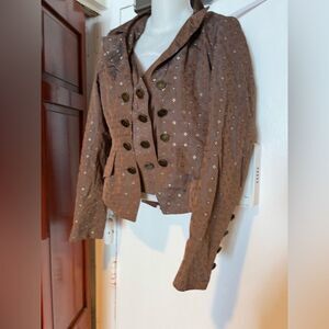 Serena Kay dress suit jacket Victorian blazer rare coat vintage embroidered top